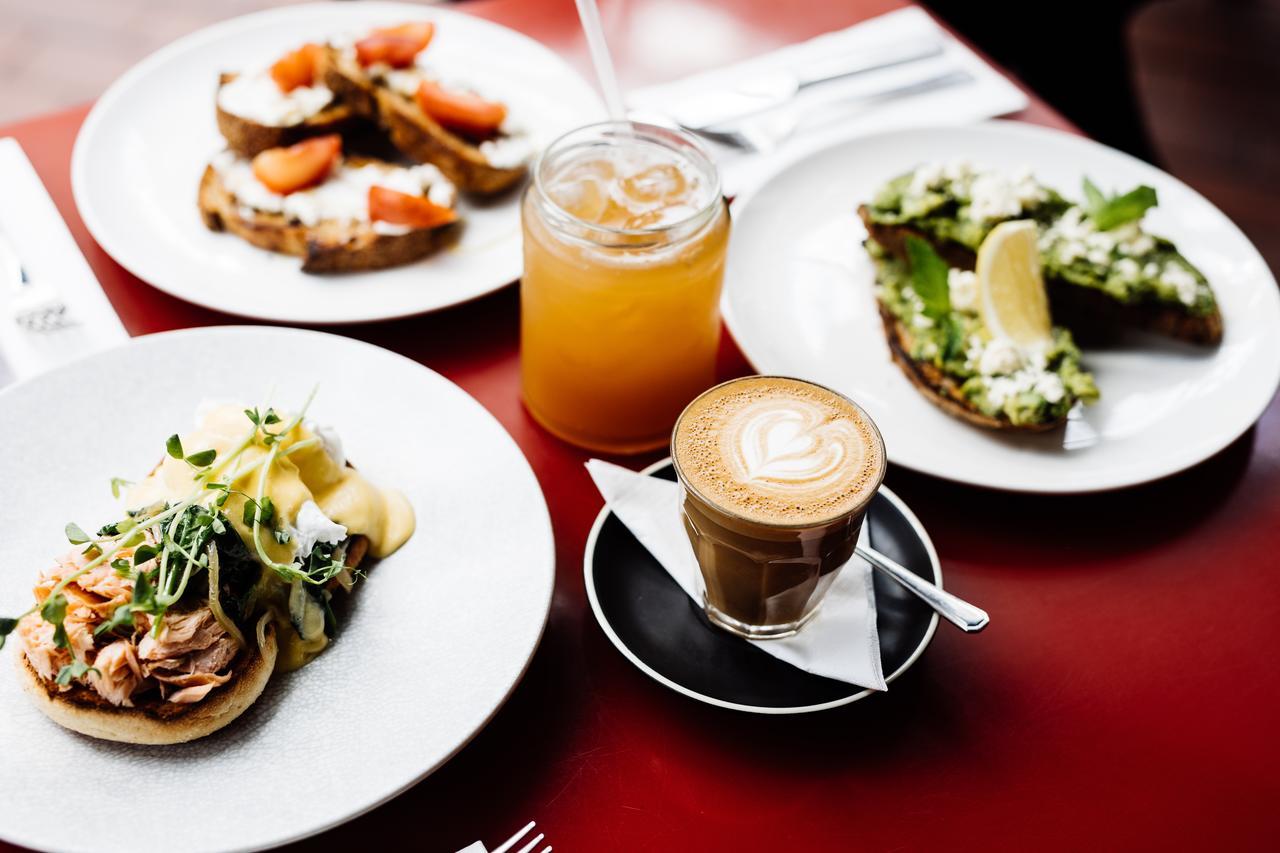 The Henry Jones Art Hotel Hobart Exterior photo A selection of dishes at the restaurant